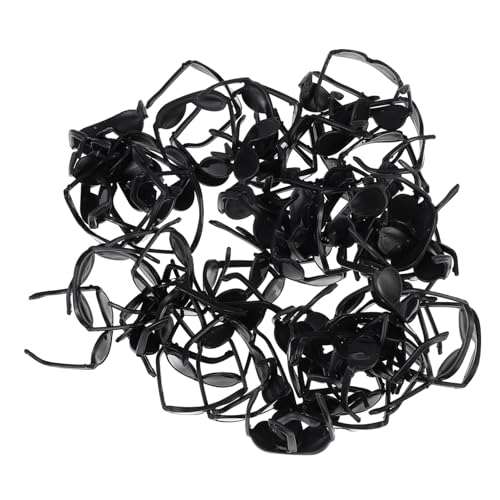 TOYANDONA 80st Mini- Brille Für Puppe Puppenzubehör Puppe DIY Dekoration Zubehör Puppenbett Heimwerken Brille Mini- Zappelspielzeug Mini-Puppen-Brille Plastik von TOYANDONA