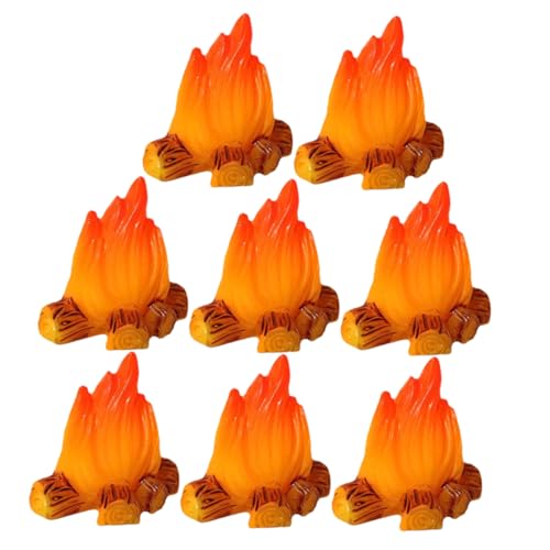 TOYANDONA 8St Feuer-Mikro-Landschaftsornamente Küchenzubehör für Puppenstuben tragbare Feuerstelle für Camping Lagerfeuer-Miniaturmodell Kamin Dekoration Lagerfeuer aus Kunstharz Fee Zubehör TOYANDONA 8St Feuer-Mikro-Landschaftsornamente Küchenzubehör für Puppenstuben tragbare Feuerstelle für Camping Lagerfeuer-Miniaturmodell Kamin Dekoration Lagerfeuer aus Kunstharz Fee Zubehör von TOYANDONA