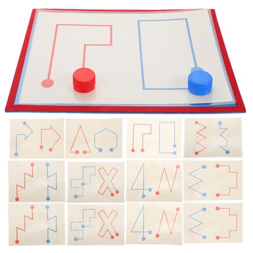 TOYANDONA 8St Kartenspiel intelligente Spiele Gehirnspielzeug für die Linke und rechte Seite Montessori- Lernspielzeug Labyrinth Kinderspielzeug Papier von TOYANDONA
