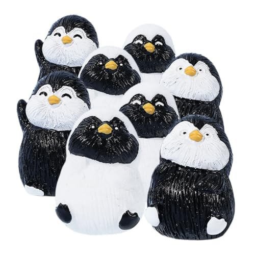 TOYANDONA 8stücke Teiliges Mini Pinguin Figuren Aus Resin Adorable Miniatur Pinguin Statue Für Mikro-landschafts-Dekoration Kuchen-Topper Und Schreibtisch-deko TOYANDONA 8stücke Teiliges Mini Pinguin Figuren Aus Resin Adorable Miniatur Pinguin Statue Für Mikro-landschafts-Dekoration Kuchen-Topper Und Schreibtisch-deko von TOYANDONA