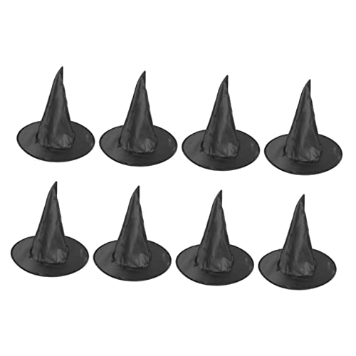 TOYANDONA 8St Zaubererhut Halloween-Tischdekoration Halloween verkleiden Hexenhut Besen Hüte halloween kopfschmuck halloween kopfbedeckung Party-Cosplay-Hut bequemer Hexenhut Stoff Black TOYANDONA 8St Zaubererhut Halloween-Tischdekoration Halloween verkleiden Hexenhut Besen Hüte halloween kopfschmuck halloween kopfbedeckung Party-Cosplay-Hut bequemer Hexenhut Stoff Black von TOYANDONA