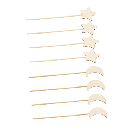 TOYANDONA 8St handgemachter Zauberstab holzspielzeug Party mitgebsel Kinderzauberstäbe Leuchten für Blasen für Mini Zauberstäbe für Mädchen für Mädchen von TOYANDONA