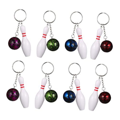 TOYANDONA 8Stücke Bowling Schlüsselanhänger Dekorative Hängende Schlüsselanhänger Farben für Taschen Rucksäcke und Schlüssel Mitgebsel TOYANDONA 8Stücke Bowling Schlüsselanhänger Dekorative Hängende Schlüsselanhänger Farben für Taschen Rucksäcke und Schlüssel Mitgebsel von TOYANDONA