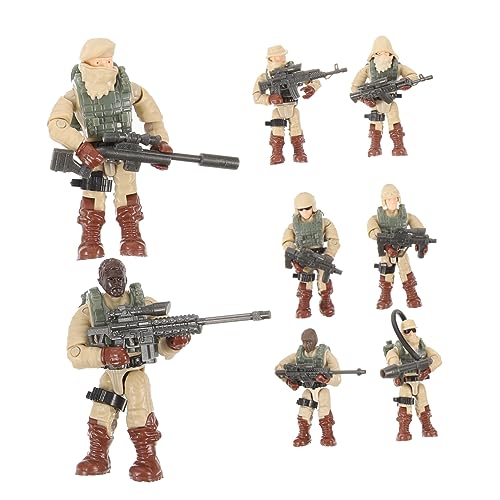 TOYANDONA 8 Stücke Kleiner Soldatenfiguren Kleine Menschenmodelle aus Kunststoff Bewegliche Action Figuren für Rollenspiele Dekoration für Spieltische und TOYANDONA 8 Stücke Kleiner Soldatenfiguren Kleine Menschenmodelle aus Kunststoff Bewegliche Action Figuren für Rollenspiele Dekoration für Spieltische und von TOYANDONA