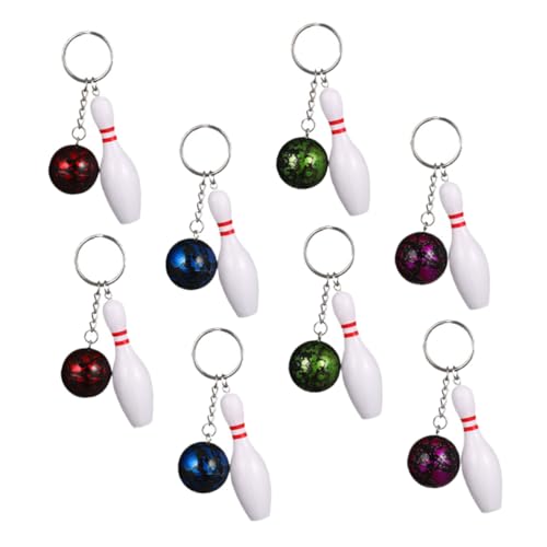 TOYANDONA 8Stücke Teiliges Bowling Schlüsselanhänger und Bowling Anhänger für Taschen und Schlüssel Kreative für Sport Themen TOYANDONA 8Stücke Teiliges Bowling Schlüsselanhänger und Bowling Anhänger für Taschen und Schlüssel Kreative für Sport Themen von TOYANDONA