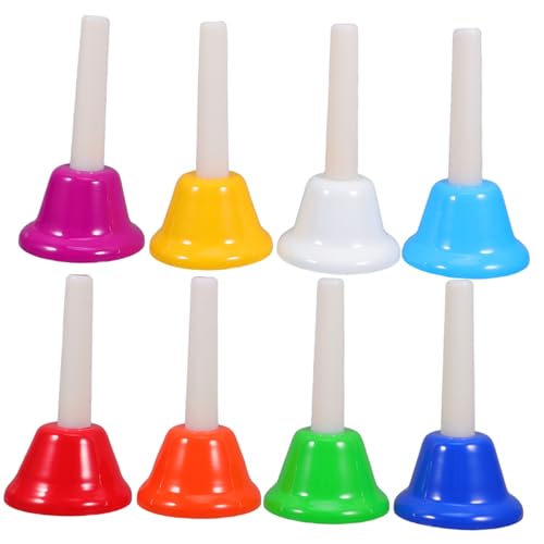 TOYANDONA 8Stücke Teiliges Handglocken Set Note Musikinstrumente für Kleinkinder für Musikalische Früherziehung und Spielerisches Lernen Fördert die Auditive Entwicklung TOYANDONA 8Stücke Teiliges Handglocken Set Note Musikinstrumente für Kleinkinder für Musikalische Früherziehung und Spielerisches Lernen Fördert die Auditive Entwicklung von TOYANDONA