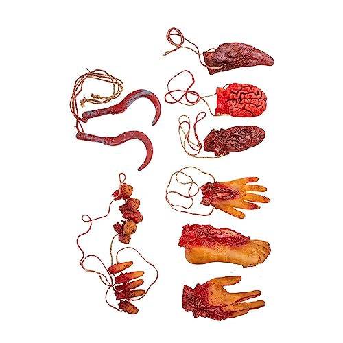 TOYANDONA Abgetrennte Hand Requisiten 8pcs Halloween Party Dekorationen Körperteile Halloween Horror Gliedmaßen Skelett Halloween Dekoration von TOYANDONA