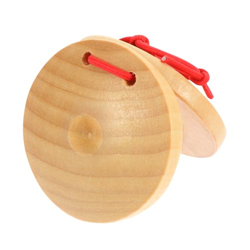 TOYANDONA 8st Kastagnetten Aus Holz Musikalisches Kleines Kastagnettenspielzeug Für Musikalisches Erziehungsspielzeug Orff Perkussionsspielzeug Kinderspielzeug Hölzern von TOYANDONA
