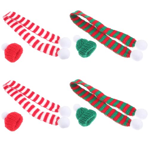 TOYANDONA 8stücke Mini Weihnachtsmützen Und Schals Teiliges Für Flaschen-Dekoration Gestrickte Hüte Und Schals Für Weinflaschen Festliche Tisch Und Baumdekoration Weihnachtsaccessoires TOYANDONA 8stücke Mini Weihnachtsmützen Und Schals Teiliges Für Flaschen-Dekoration Gestrickte Hüte Und Schals Für Weinflaschen Festliche Tisch Und Baumdekoration Weihnachtsaccessoires von TOYANDONA