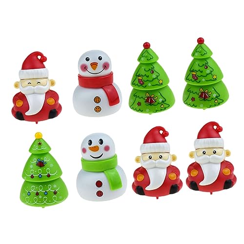 TOYANDONA 8st Pull-Back- Weihnachtsdeko-Puppen Weihnachtsstrumpffüller Weihnachtsauto Zurückziehen Weihnachtskugeln Goldene Weihnachtsdeko Bildungsbedarf Plastik von TOYANDONA