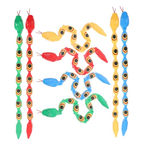 TOYANDONA Realistisches Schlangenspielzeug 8 Stück Gefälschte Schlangen Buntes Lernspielzeug Für Kinder Reptilienspielzeug Streichspielzeug Für Halloween von TOYANDONA