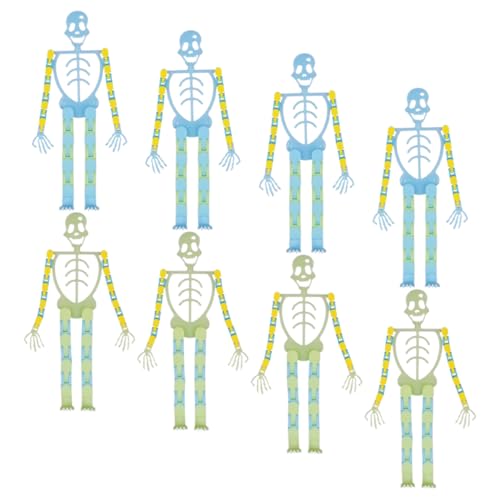 TOYANDONA 8st Verschiedene Skelettrahmen Halloween-skelett Neuheit Halloween Maske Halloween Gruselig Stütze Halloween-schlauchboote Kostüm Halloween-augapfel Unheimlich Plastik von TOYANDONA