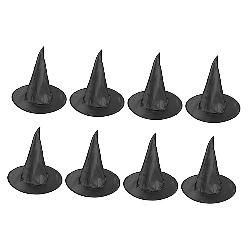 TOYANDONA 8st Zaubererhut Hexenhut Für Erwachsene Halloween-lichthut Zaubererhüte Für Hexenmütze Halloween-hexenhutkränze Halloween Kostüm Hexenhut Hexenhutverzierung Kappe Stoff Black TOYANDONA 8st Zaubererhut Hexenhut Für Erwachsene Halloween-lichthut Zaubererhüte Für Hexenmütze Halloween-hexenhutkränze Halloween Kostüm Hexenhut Hexenhutverzierung Kappe Stoff Black von TOYANDONA