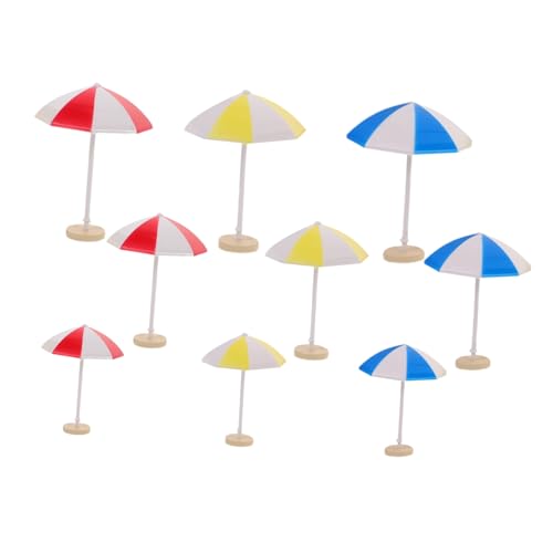 TOYANDONA 9 Stück Mikro-Landschaftsverzierung Fairy Garden Requisiten Strandszene Miniaturen Dollhouse Beach Dekor Mini-Regenschirme Cake Topper Regenschirm kleines Parasol für Handwerk PVC TOYANDONA 9 Stück Mikro-Landschaftsverzierung Fairy Garden Requisiten Strandszene Miniaturen Dollhouse Beach Dekor Mini-Regenschirme Cake Topper Regenschirm kleines Parasol für Handwerk PVC von TOYANDONA
