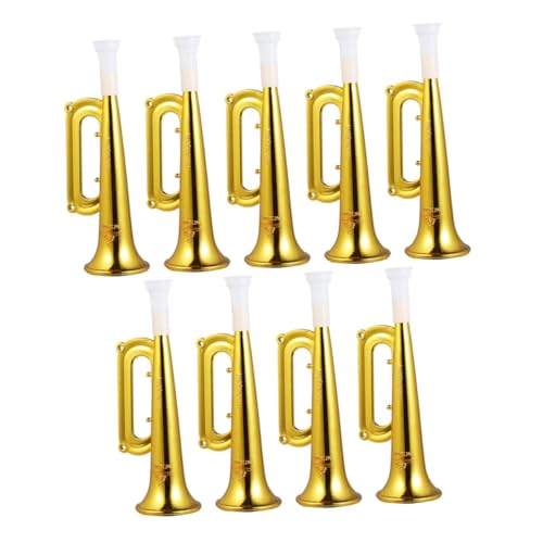 TOYANDONA 9 Stück Teiliges Trompeten aus Robustem Kunststoff Lautes Cheer Horn für Fußballspiele und Sportevents Buntes Anfeuerungszubehör für Jungen und Mädchen Kinderfreundliches Design von TOYANDONA
