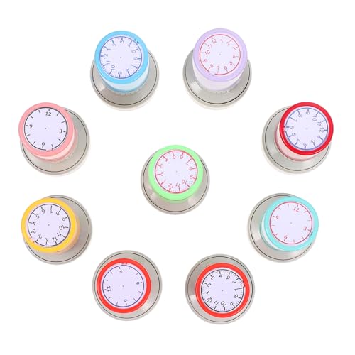 TOYANDONA 9 Stück Uhr Stempel Teilig Selbstfärbend Klein Leicht Klarer Abdruck Lehrhilfe Lernen für Abnehmbare Uhrzeit Stempel Schwarz Rot Blau Zufällige Farbe Zufällige Farbe TOYANDONA 9 Stück Uhr Stempel Teilig Selbstfärbend Klein Leicht Klarer Abdruck Lehrhilfe Lernen für Abnehmbare Uhrzeit Stempel Schwarz Rot Blau Zufällige Farbe Zufällige Farbe von TOYANDONA