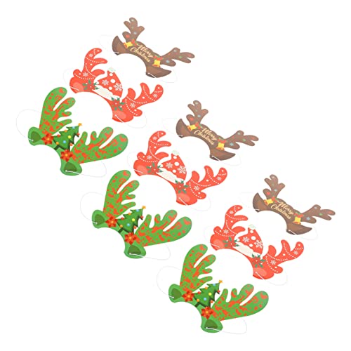 TOYANDONA 9 Tlg Weihnachtspapierhut Weihnachtskopf Accessoires Rentiergeweihhüte Rentiergeweihhüte Rollenspielhüte Weihnachtspapier Stirnband Weihnachtsgeweihhüte Dekorkappen TOYANDONA 9 Tlg Weihnachtspapierhut Weihnachtskopf Accessoires Rentiergeweihhüte Rentiergeweihhüte Rollenspielhüte Weihnachtspapier Stirnband Weihnachtsgeweihhüte Dekorkappen von TOYANDONA