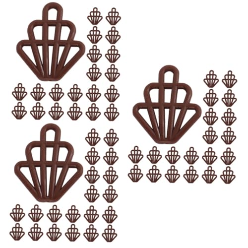 TOYANDONA 90 STK Schokoladenmodell bastelzeug Craft Modelle Künstliche Schokoladen-Requisiten DIY-Handyhüllen-Anhänger Miniatur Lebensmittel Schlüsselanhänger Charme Simulationsgebäck PVC von TOYANDONA