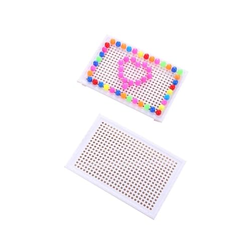 TOYANDONA Farblich Passende Stecktafel 93 Stück Puzzle Dreidimensional Kind Pegboard-Puzzle von TOYANDONA