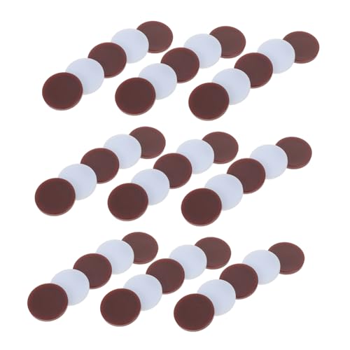 TOYANDONA 96 Stück Teiliges Zweifarbiger Runder Spielsteine aus Robustem HIPS Material Kompatibel mit Schach Dame und Ergonomisches Design für Einfache Handhabung Vielseitiges Zubehör für von TOYANDONA