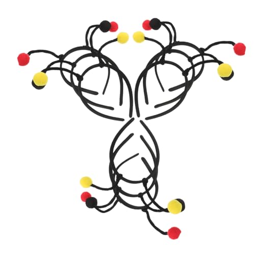 TOYANDONA 9Pcs Haarband Mädchen Cartoon Haarbänder Biene Party Stirnband Kleinkind Haarreifen Bommel Antenne Stirnband Biene Kostüm Frau Tier Stirnbänder Tuch von TOYANDONA