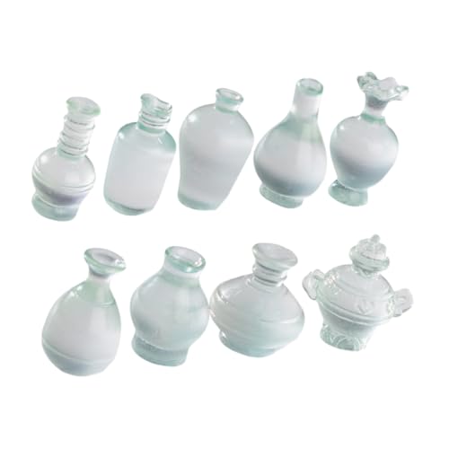TOYANDONA 9St Mikrolandschaftsflasche blumenvase puppenhauszubehör Porzellanvasen Dekorationsornamente Puppenhaus Blumenflaschendekoration Mini-Blumenflaschendekoration Harz Transparent TOYANDONA 9St Mikrolandschaftsflasche blumenvase puppenhauszubehör Porzellanvasen Dekorationsornamente Puppenhaus Blumenflaschendekoration Mini-Blumenflaschendekoration Harz Transparent von TOYANDONA