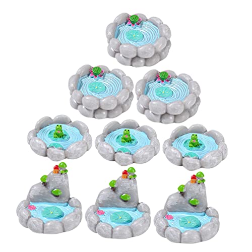 TOYANDONA Mini-teich- 9-teilig Kunstharz Winziger Teich Basteln Für Den Schreibtisch Und Zu Hause TOYANDONA Mini-teich- 9-teilig Kunstharz Winziger Teich Basteln Für Den Schreibtisch Und Zu Hause von TOYANDONA