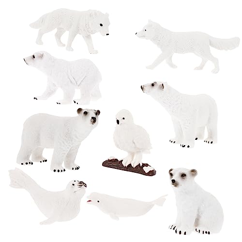 TOYANDONA 9Stücke Teiliges Polartierfiguren aus Hochwertigem Arktische Tierstatue für Tischdekoration Lernspielzeug und Tortendeko Kindergeschenk TOYANDONA 9Stücke Teiliges Polartierfiguren aus Hochwertigem Arktische Tierstatue für Tischdekoration Lernspielzeug und Tortendeko Kindergeschenk von TOYANDONA