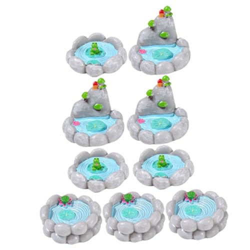 TOYANDONA 9stücke Miniatur-teich-Ornament Aus Harz Mikro-landschafts-dekor Kleine Teich-Dekoration Für Haus Und Garten Cartoon-Design Für Schreibtisch Und Mini-teich-Gestaltung TOYANDONA 9stücke Miniatur-teich-Ornament Aus Harz Mikro-landschafts-dekor Kleine Teich-Dekoration Für Haus Und Garten Cartoon-Design Für Schreibtisch Und Mini-teich-Gestaltung von TOYANDONA