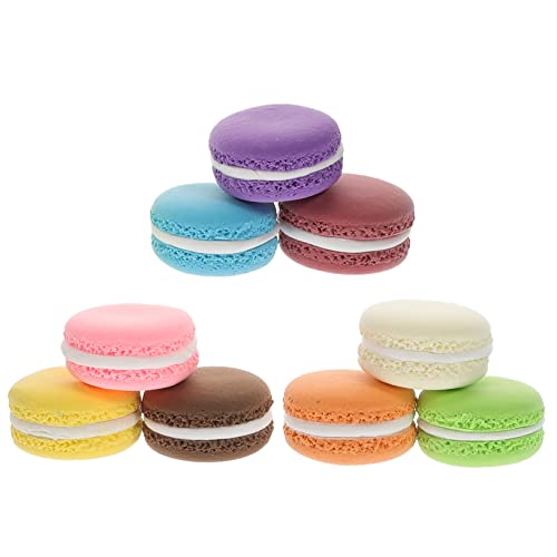 TOYANDONA Dessert-Shop Requisiten 9 Stücke Gefälschte Macaron Modelle Realistische Künstliche Dessert von TOYANDONA