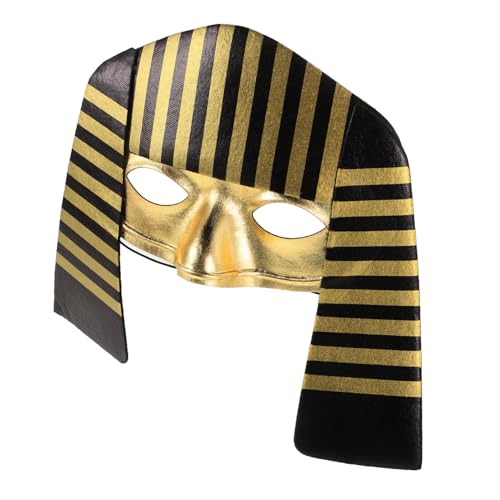 TOYANDONA Ägyptische Maske Leicht und Atmungsaktiv Wiederverwendbar für Halloween Kostüm Party Cosplay Bühnenauftritt Dekorative Party Requisite von TOYANDONA