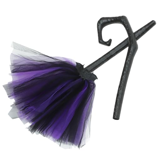 TOYANDONA Abnehmbarer Halloween Hexenbesen Cosplay Zubehör Dekorativer Halloween Besen für Party Kostüm Gruselige Deko Leicht und Tragbar für Maskerade und TOYANDONA Abnehmbarer Halloween Hexenbesen Cosplay Zubehör Dekorativer Halloween Besen für Party Kostüm Gruselige Deko Leicht und Tragbar für Maskerade und von TOYANDONA