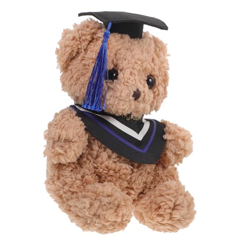 TOYANDONA Abschlussbär Gefüllter Abschlussbär Abschlussbär Niedlicher Bärendekor Entzückendes Bärenspielzeug Abschluss Zarter Plüschbär Weiche Flauschige Puppe Plüsch von TOYANDONA
