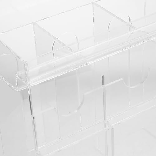 TOYANDONA Acryl-Booster-Spender: Karten-Organizer-Halterbox mit transparentem Acryl-Material, Schwerkraftspender für Sammler-Booster-Visitenkarten von TOYANDONA