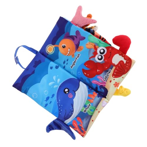 TOYANDONA Activity Buch mit Knisterseiten Interaktives Stoffbuch für Neugeborene Weiches Fühlbuch mit Maritimem Thema Sensorischen und Sprachlichen Fähigkeiten für Junge Mädchen und TOYANDONA Activity Buch mit Knisterseiten Interaktives Stoffbuch für Neugeborene Weiches Fühlbuch mit Maritimem Thema Sensorischen und Sprachlichen Fähigkeiten für Junge Mädchen und von TOYANDONA