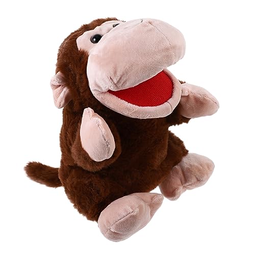 TOYANDONA Affen Handpuppe Tier Handpuppen Dekoratives Handpuppenspielzeug Gefüllte Handpuppe Kleine Handpuppe Handpuppe Zum Geschichtenerzählen Kreatives Tierspielzeug Tierpuppe von TOYANDONA