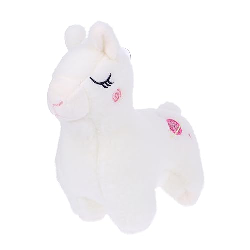 TOYANDONA Alpaka Plüschpuppe Kinderspielzeug Stofftier Das Tier Geburtstagsgeschenk Tiere Kreative Puppe Alpaka Sofakissen Cartoon Sofakissen Heimdekoration Kuscheliges Alpaka von TOYANDONA