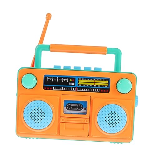 TOYANDONA Analoges Radio Pädagogisches Simulation Haushaltsgerät Cartoon-Radio- Hausspielzeug Simulations-Radio- Fake-Radio Abs Orange TOYANDONA Analoges Radio Pädagogisches Simulation Haushaltsgerät Cartoon-Radio- Hausspielzeug Simulations-Radio- Fake-Radio Abs Orange von TOYANDONA