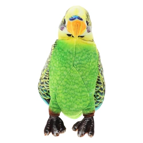 TOYANDONA Ara-Puppe in Papageienform Puppe Plüsch Plüschpuppe in Papageienform Papagei Stofftier Papageienimitat Als Ara-Ornament Süßes Papageienspielzeug Green Plüsch von TOYANDONA