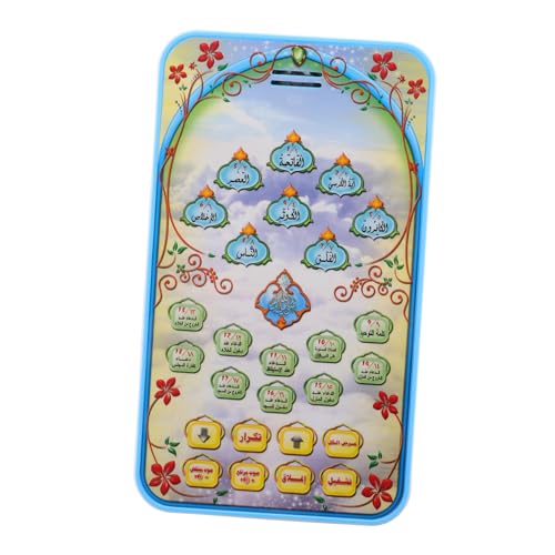 TOYANDONA Arabisch-Lerntablett für Spielzeugtelefon Kleinkind-Telefonspielzeug Kleinkind spielt Telefon Kleinkind-Handy islamisches Smartphone Plastik Blue TOYANDONA Arabisch-Lerntablett für Spielzeugtelefon Kleinkind-Telefonspielzeug Kleinkind spielt Telefon Kleinkind-Handy islamisches Smartphone Plastik Blue von TOYANDONA