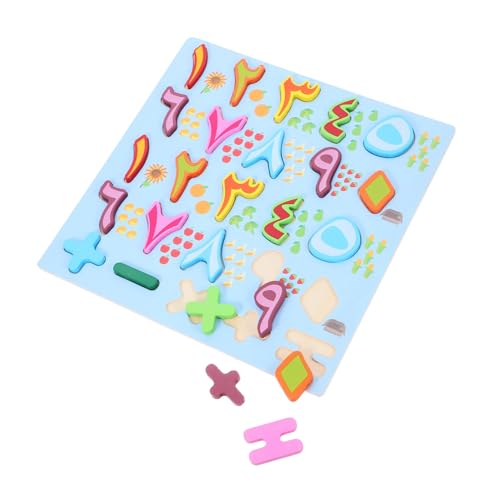 TOYANDONA Arabische Zahlen Puzzle aus Holz für Kleinkinder Montessori zur Kognitiver Fähigkeiten und Sprachentwicklung für Zuhause Kindergarten und Schule von TOYANDONA
