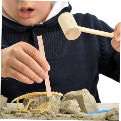 TOYANDONA Archäologische Ausgrabungswerkzeuge Set Mittelgroß mit Holzhammer Meißel Kleine Bürste Kinderspielzeug Grabwerkzeug für Jungen und Mädchen Kreatives Lernspielzeug TOYANDONA Archäologische Ausgrabungswerkzeuge Set Mittelgroß mit Holzhammer Meißel Kleine Bürste Kinderspielzeug Grabwerkzeug für Jungen und Mädchen Kreatives Lernspielzeug von TOYANDONA
