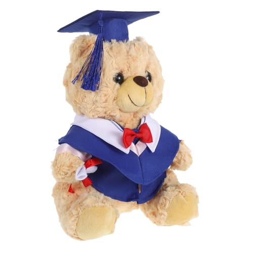 TOYANDONA Arztanzugbär Puppe Abschlussbären Stofftierbärenpuppen Abschlussspielzeug Abschluss Stofftier Abschlussbär Puppe Grad Bär Kleiner Abschlussbär Mini-abschlussbär Blau Plüsch TOYANDONA Arztanzugbär Puppe Abschlussbären Stofftierbärenpuppen Abschlussspielzeug Abschluss Stofftier Abschlussbär Puppe Grad Bär Kleiner Abschlussbär Mini-abschlussbär Blau Plüsch von TOYANDONA