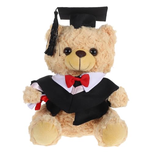 TOYANDONA Arztanzugbär Puppe Plüschbären ausgestopftes Bären-Plüschtier Abschlussspielzeug Abschlussbär Puppe Plüsch-Grad-Bär Kuscheltier Grad Bär Abschluss Stofftiere PP Baumwolle Schwarz TOYANDONA Arztanzugbär Puppe Plüschbären ausgestopftes Bären-Plüschtier Abschlussspielzeug Abschlussbär Puppe Plüsch-Grad-Bär Kuscheltier Grad Bär Abschluss Stofftiere PP Baumwolle Schwarz von TOYANDONA