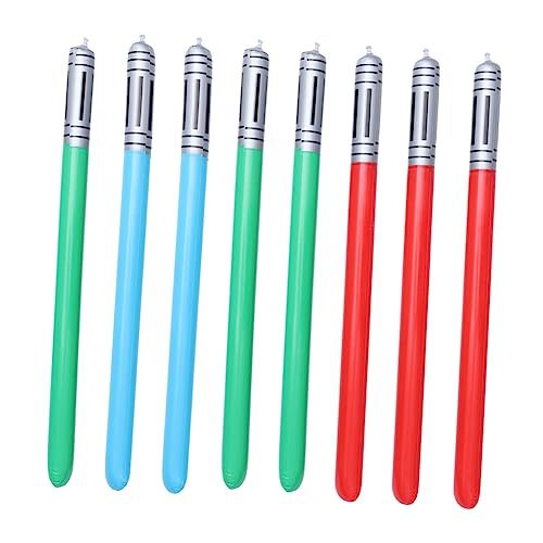 TOYANDONA Aufblasbare Lichtschwerter Buntes Partyspielzeug Für Perfekt Für Geburtstagsfeiern Deko Und Jumbo Größe Zufällige Farben von TOYANDONA