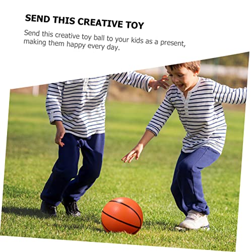 TOYANDONA Aufblasbarer Basketball für Teiliges mit Bunten PVC Bällen und Pumpe Strapazierfähiges Realistisch Gestaltetes Bewegung und Spaß Drinnen und Draußen Zufällige Zufällige Farbe von TOYANDONA