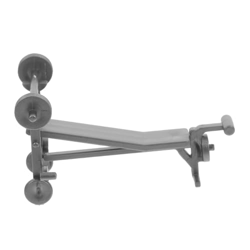 TOYANDONA Ausrüstung DIY Fitnessstudio Workout Sport Mini Fitness Puppenhaus Zubehör Puppenhaus Zubehör Fitness Dekor Für Puppenhäuser Dekor Kollektion Grau Kunststoff von TOYANDONA