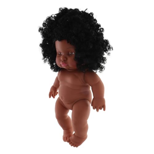 TOYANDONA -Babypuppe Babypuppe Weiches Puppenpflege babyspielzeug kinderspielzeug Babybadewanne Mädchenpuppe Simulationspuppe Babypuppen Vinyl Brown von TOYANDONA