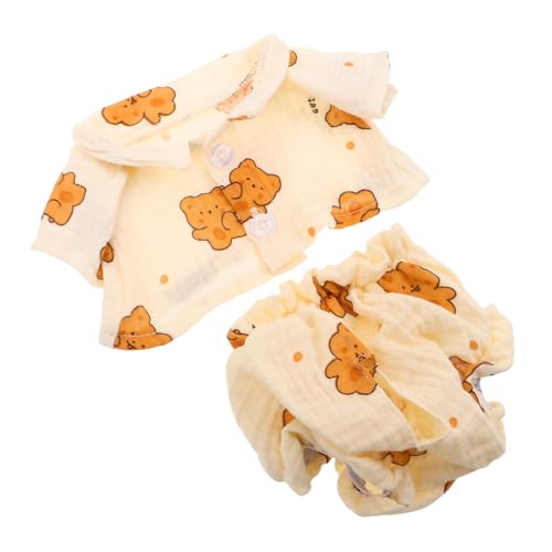 TOYANDONA Bär Schlafanzug Bärenkleidung Weiche Puppenpyjamas Ersatzkleidung für Kuscheltiere Interaktives DIY Zubehör Reisebegleiter TOYANDONA Bär Schlafanzug Bärenkleidung Weiche Puppenpyjamas Ersatzkleidung für Kuscheltiere Interaktives DIY Zubehör Reisebegleiter von TOYANDONA