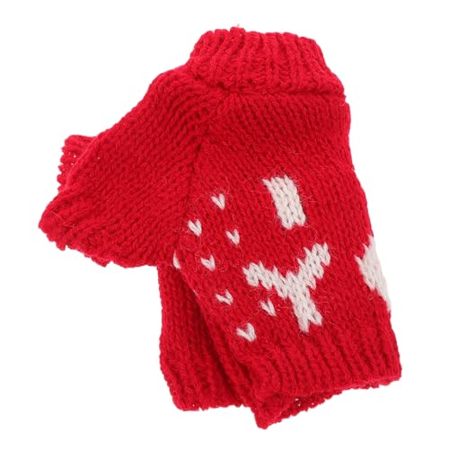 TOYANDONA Bärenpuppenkostüm Wintermantelpuppe Puppe Verkleiden Kostüme Für Hühner Puppen-Outfits Kostüme Für Hasen Hängendes Ornament Für Winterpullover Puppenzubehör Puppenkleidung Garn Rot TOYANDONA Bärenpuppenkostüm Wintermantelpuppe Puppe Verkleiden Kostüme Für Hühner Puppen-Outfits Kostüme Für Hasen Hängendes Ornament Für Winterpullover Puppenzubehör Puppenkleidung Garn Rot von TOYANDONA